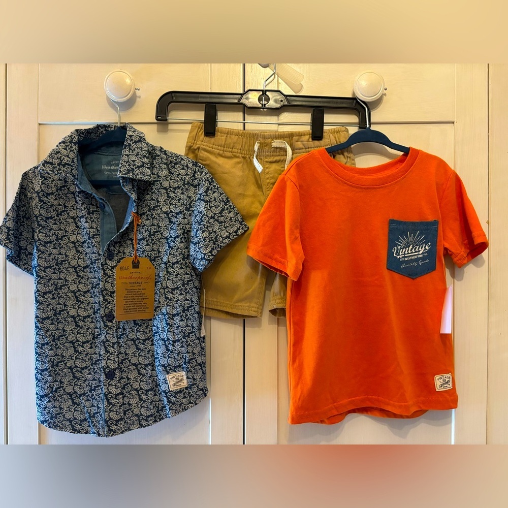 NWT Weatherproof Vintage 3 piece set! 100% cotton! Size 4 toddler boy 🕶️
